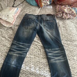 AMIRI Distressed Blue Slim Jeans